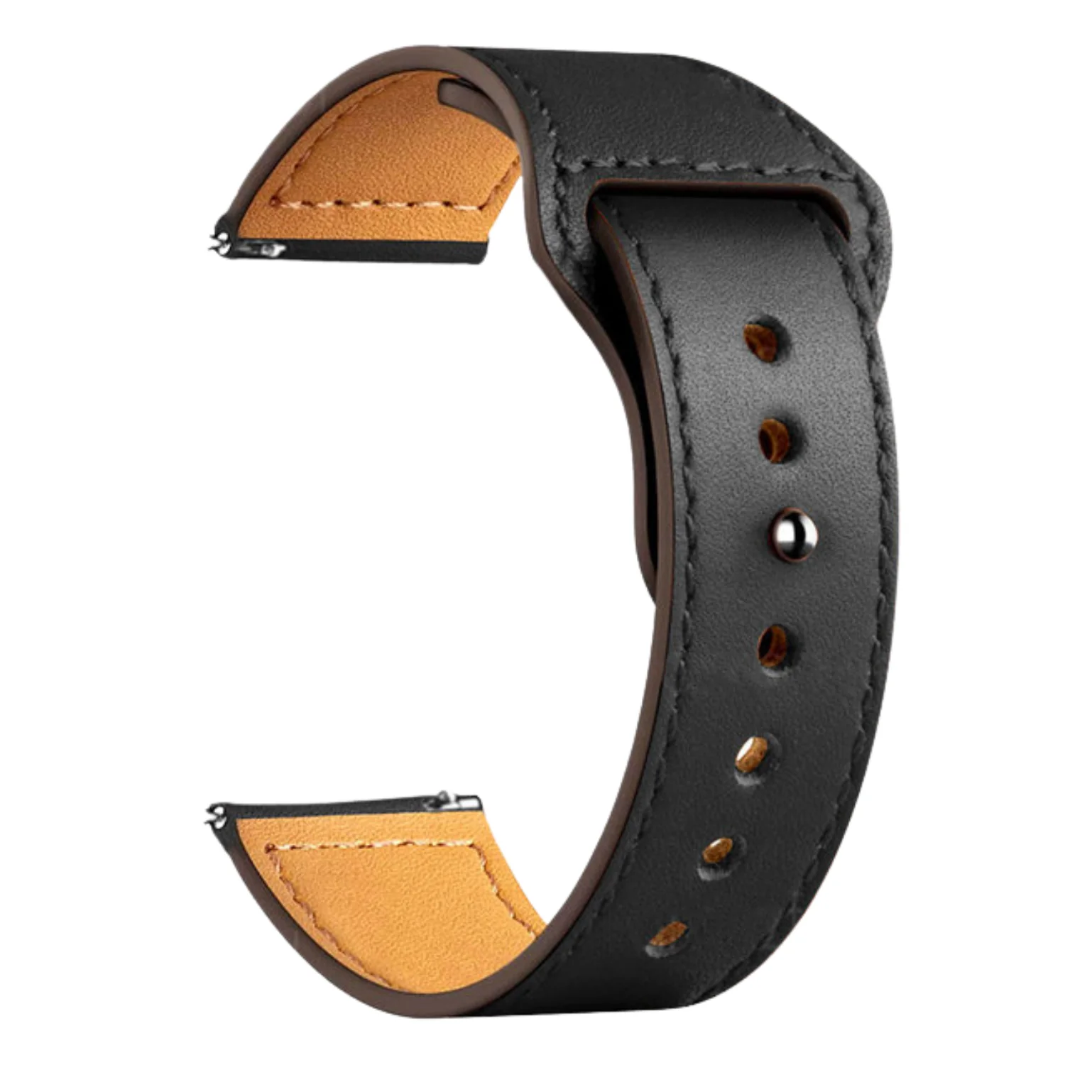 Black Modern Buckle Leather Loop - Image 2