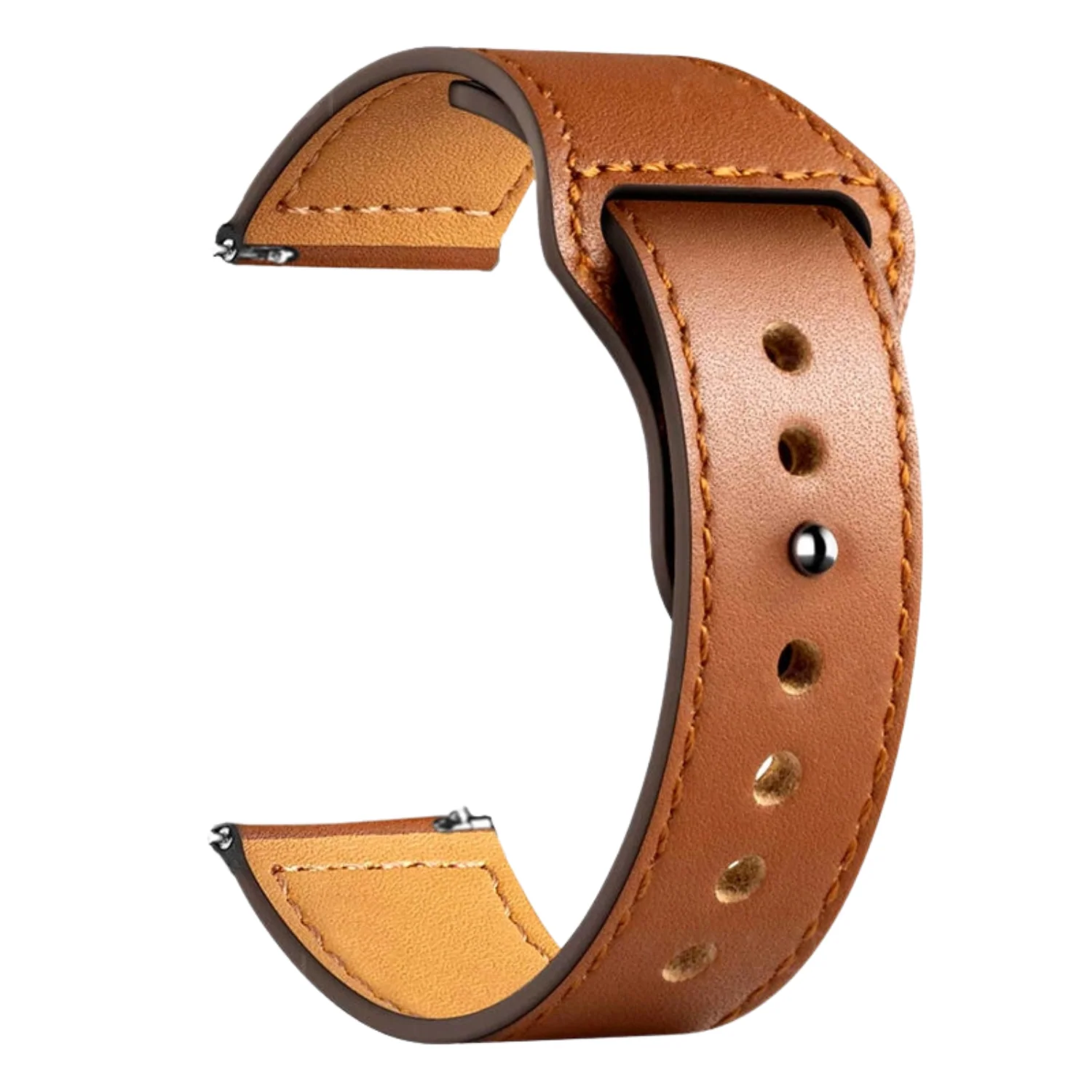 Brown Modern Buckle Leather Loop - Image 2